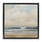 Stupell Industries Misty Haze Shoreline Framed Floater Canvas Wall Art Design by Silvia Vassileva